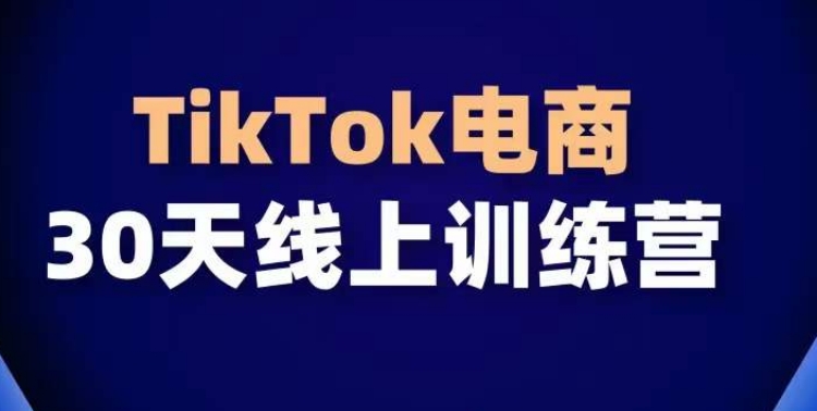 TikTok电商带货30天线上课，不可错过的全球流量洼地！-点藏周边